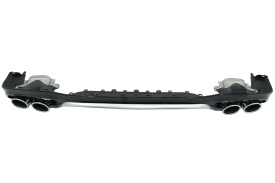 Difuzor Bara Spate cu Ornamente Toba compatibil cu Mercedes E-Class W213 2016-> E53 Design Silver - Img 6