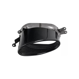 Difuzor Bara Spate cu Ornamente Toba negru lucios compatibil Audi A4 B8 B8.5 Facelift 2012-2015 RS4 Design - Img 8