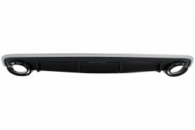 Difuzor Bara Spate Evacuare Dubla compatibil cu Audi Q7 4M 2015-2019 Bara S-Line - Img 2