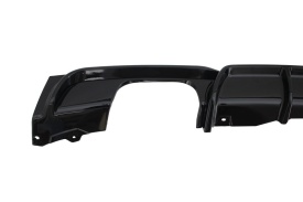 Difuzor Bara Spate Evacuare Dubla Negru Lucios compatibil cu BMW Seria 3 2011-2019 F30 F31 M Design - Img 9