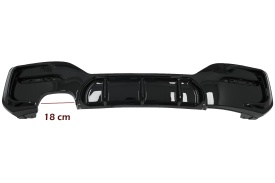 Difuzor Bara Spate Evacuare Dubla Stanga Negru Lucios compatibil cu BMW Seria 1 F20 F21 LCI 2015-2019 - Img 8
