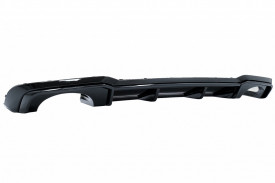 Difuzor Bara Spate Negru Lucios compatibil cu Audi A3 8V Facelift (2016-2019) Sedan Cabrio RS3 Design doar pentru bara S-Line - Img 3