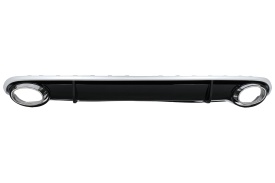 Difuzor Bara Spate si Ornamente Evacuare compatibil cu Audi A4 B8 Pre Facelift 2007-2011 Sedan Avant RS4 Desing - Img 1