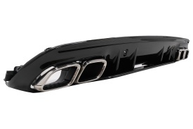 Difuzor compatibil cu Mercedes C-Class W205 S205 (2014-2020) C63S Design cu Ornamente pentru bara AMG Sport Line - Img 4