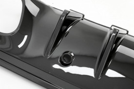 Difuzor cu ornamente evacuare compatibil cu Mercedes C-Class W205 S205 2014-2020 C43 Design pentru bara AMG Sport Line - Img 5