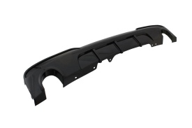 Difuzor de aer cu evacuare dubla compatibil cu BMW F10 F11 Seria 5 Non-LCI LCI 2011-2017 M-Technik Design Negru Lucios - Img 8