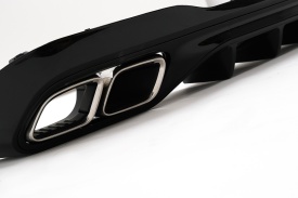 Difuzor pentru bara spate compatibil cu Mercedes C Class W206 S206 Sport Line 2021-> C63 Design - Img 7