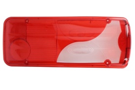 Dispersor pentru lampa spate rosu/alb compatibil cu Mercedes Sprinter W906 2006-2017, VW Crafter 2011-2017, caroserie platforma, parte montare Dreapta