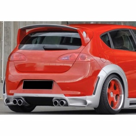 Eleron Luneta compatibil cu SEAT Leon 1P1 2005-2009, JE Design, fibra negru lucios, Produs Deteriorat!