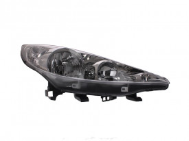 Far Dreapta H1/H7, electric, cu motor, culoare cromat, culoare semnalizator transparent se potrivește PEUGEOT 207 2006-2015
