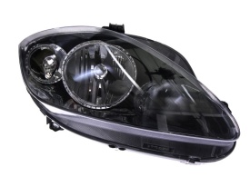 Far Dreapta H1/H7, electric, fara motor, culoare negru compatibil SEAT LEON 2009-2012
