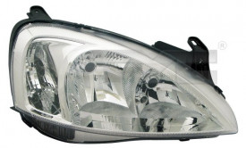 Far Dreapta H7/H7, electric, cu motoras, culoare cromat compatbil OPEL CORSA C 2003-2005