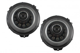 Faruri Bi-Xenon LED compatibil cu Mercedes G-Class W463 (2005-2017) M-look cu Semnal Secvential Dinamic