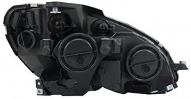 Faruri compatibil cu MERCEDES Benz C-Class W204 (2007-2010) Negru - Img 5