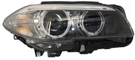 Faruri Full LED Bi-Xenon Angel Eyes compatibil cu BMW 5 Series F10/F11 (2011-2013) LCI Facelift Look - Img 3