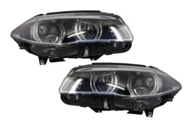 Faruri Full LED compatibil cu BMW F10 F11 5 Seria (2011-2013) Angel Eyes - Img 7