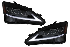 Faruri Full LED Semnal Dinamic compatibil cu LEXUS XE20 (2006-2013) Negru - Img 5