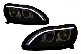 Faruri LED DRL compatibil cu MERCEDES Benz W220 S Class 1998-2005 Negru - Img 4