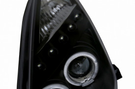 Faruri LED DRL compatibil cu Toyota Celica T230 (1999-2005) Angel Eyes Negru - Img 3