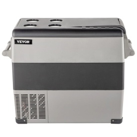 Frigider portabil 55L, frigider auto, 12V 24V 220 V, congelator, pentru camping, camion, barca - Img 12
