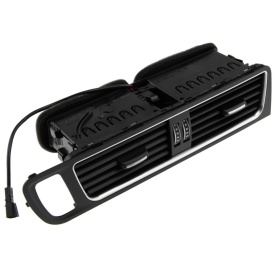 Grila auto ventilatie centrala compatibil Audi Q5 2008-2016, negru cu crom - Img 1