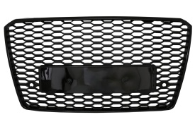 Grila Bara Fata compatibil cu Audi A8 2014-2017 RS8 Design Negru Lucios