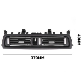 Grila Centrala Bord Ventilatie compatibil BMW Seria 5 F10 F11 2010-2017 Negru cu crom - Img 2