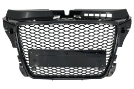 Grila Centrala compatibil cu AUDI A3 8P Facelift 2007-2012 RS Design Negru Lucios - Img 1