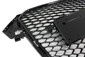 Grila Centrala compatibil cu AUDI A4 B8 Facelift 2012-2015 RS Design Negru Lucios - Img 7