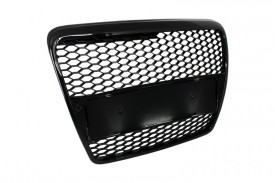Grila Centrala compatibil cu AUDI A6 C6 2004-2007 RS Design Negru Lucios - Img 2