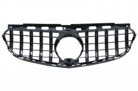 Grila Centrala compatibil cu Mercedes Clasa E W212 S212 Facelift 2013-2016 GT-R Panamericana Design Crom - Img 4