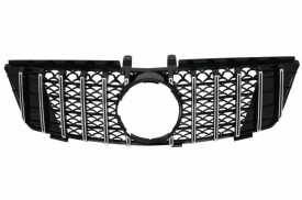 Grila centrala compatibila cu Mercedes ML W164 2008-2011 Negru Crom GTR Panamericana Design - Img 6