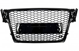 Grila Centrala Fara Emblema compatibil cu Audi A4 B8 2008-2011 RS4 Design Negru Mat - Img 5