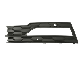 Grila laterala protectie Bara Fata partea Stanga cu gaura pentru proiector compatibila cu Skoda Octavia 4 2019->, culoare negru mat