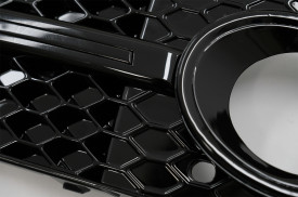 Grile Laterale Bara Fata compatibil cu AUDI A4 B8 8K 2007-2011 S4 Design Negru Lucios - Img 5