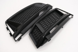 Grile Laterale compatibil cu Audi A4 B9 Sedan Avant S-Line 2016-2018 RS4 Design Negru - Img 5