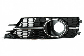 Grile Laterale compatibil cu AUDI A6 C7 4G Facelift 2015-2018 Negru Lucios si Crom - Img 3