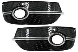 Grile Laterale compatibil cu Audi Q3 8U 2011-2014 RS Design Negru Crom - Img 1