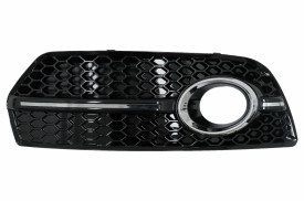 Grile Laterale compatibil cu Audi Q5 SUV 8R 2008-2011 RS Design Negru Lucios&Chrome - Img 3