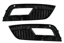 Grile Proiector compatibil cu AUDI A4 B8 facelift 2012-2015 RS4 Design Negru Lucios - Img 8