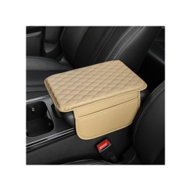 Husa universala pentru cotiera auto 31.4x 20 cm, Culoare Crem