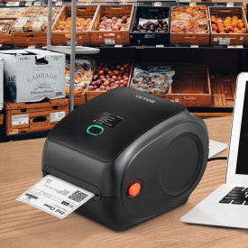 Imprimanta termica de etichete VEVOR, 300 DPI, dimensiune eticheta 40-108 mm, Bluetooth wireless si recunoastere automata a etichetelor, suporta Windows/MacOS/Linux/Android/IOS - Img 12