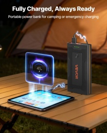 Jump Starter, 1000A, Jumper Baterie Auto, Booster Portabil Baterie Litiu 12V, Jump Box cu Lanterna in 3 moduri si cabluri, pentru motoare de pana la 5L Benzina si 3L Diesel - Img 5