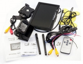 Kit marsarier wireless cu camera si display de 7" inch 12V~24V pentru Camioane, Autocare, Bus-uri - Img 2