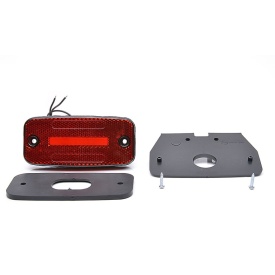 Lampa de gabarit, Lumina de clarificare, LED neon, Rosu, 12-24V, WAS Polonia 1135 W157 - Img 2