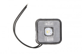 Lampa de pozitie Dreapta/Stanga cu LED-uri Albe 12V/24V 65x65