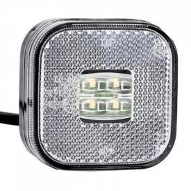 Lampa gabarit 62x62, LED, alba, 12-36V, FT-027-B Fristom - Img 1