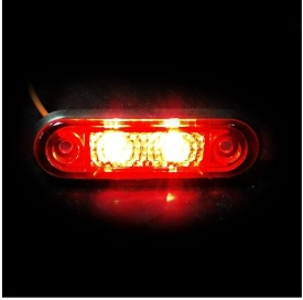 Lampa gabarit cu LED, rosu, 75mm x 22mm, 24V - Img 4