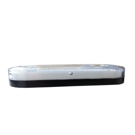 Lampa gabarit lateral, LED, Neon Efect, cu Suport, alb, Forma Ovala, 12-24V - Img 2