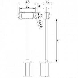 Lampa gabarit, LED, alba, FT-090B Fristom - Img 2